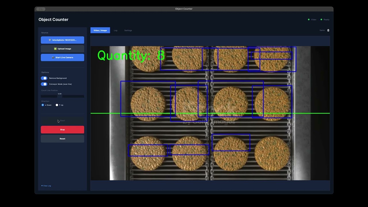SmartCount Vision automatic object-counting software