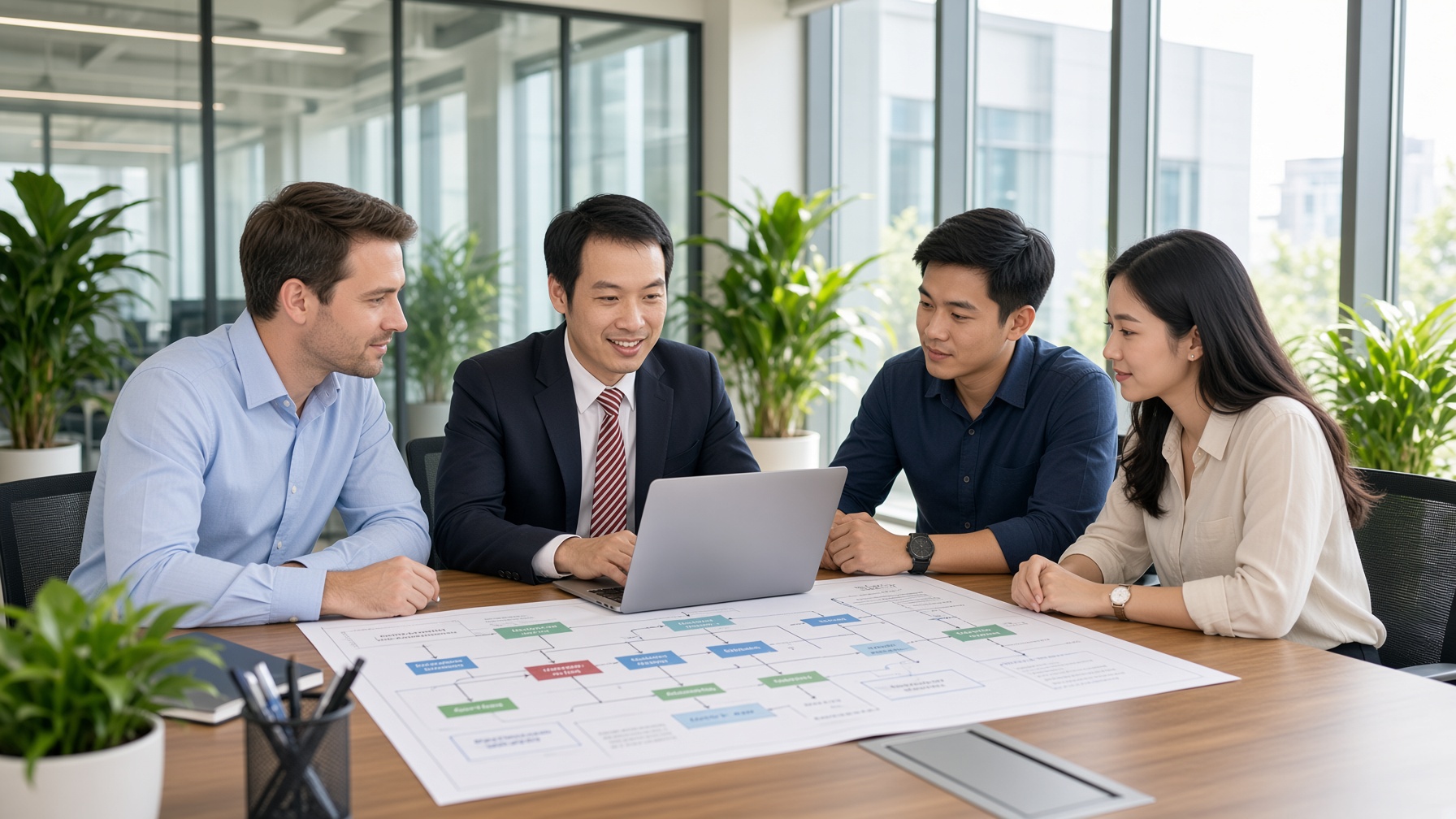 BSP software engineers reviewing a product architecture together